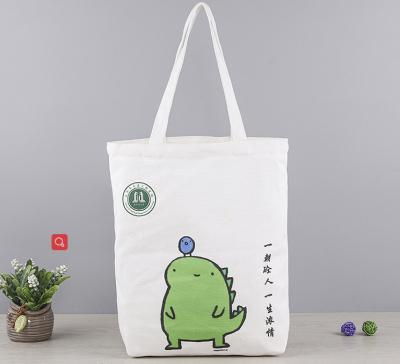 China Wholesale Promotional 100% Canvas Tote Bag Custom Print Folding Cotton Canvas Tote Bag for sale