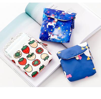 China Easy To Carry Cute Portable INS Large Capacity Cloth Bag Small Aunt Towel Storage Bag for sale