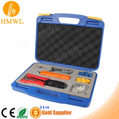 China Crimping Punch Stripping Tool Tool Kit RJ45 RJ11 Network Tool Case for sale