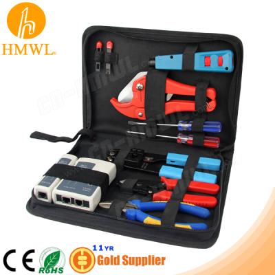 China Tool Kit Network Tool Bag Network Kit with Crimper Cutter Stripper for sale