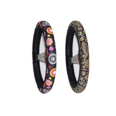 China Perfect Fit Hot Sale Fast Delivery Sublimation Universal Steering Wheel Cover for sale