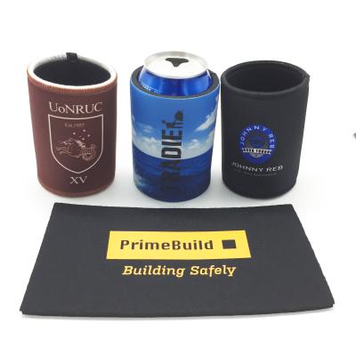 China Custom Wedding Waterproof Stubby Holder Custom Logo Beer Can Cooler Coozies for sale