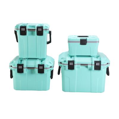 China Waterproof Cooler Box Camping Cooler Chest Ice Box Cooler Ice Box with PU Foaming Insulation for sale