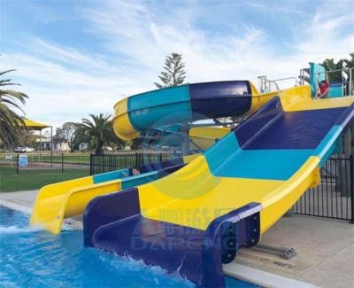 Cina I parchi ad ovest della spiaggia dell'acquascivolo della piscina della vetroresina ricorrono Aqua Slide Sets in vendita