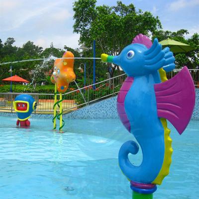 China Equipo del parque temático del agua, espray del Seahorse del juego del agua de la fibra de vidrio para los niños en venta