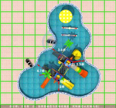 中国 カスタマイズされた水公園の設計学校のホテルの子供は承認される公園ISO 9001に吹きかける 販売のため