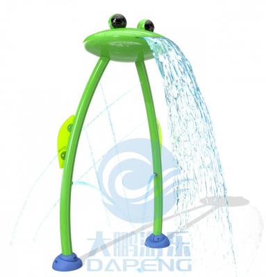 China Water Amusement Park Equipment Stainless Steel Water Squirt Frog For Spray Zone for sale