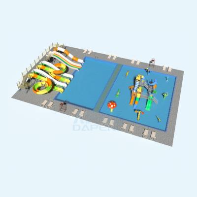 China Amusement Aqua Park Pool Toys Water Spray Play Sport Equipment Playground Slides for Sale for sale