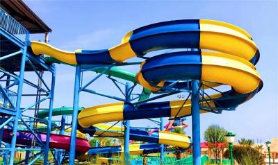 China 4 Riders Fiberglass Water Park Slide Outdoor Amusement Water Park Games Rides for sale