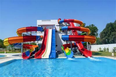 China Galvanized Steel Outdoor Water Park Slide Attraction Games Play Equipment For Children for sale