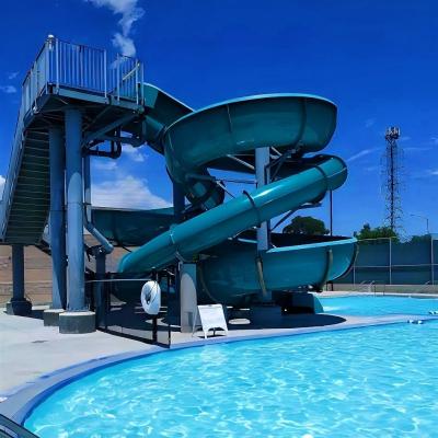 China Water Park Fiberglass Swimming Pool Toys Kids Game Fiberglass Slide for sale