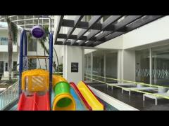 Aqua Park Water Playground Slides LLEPE Small Commercial Water Slide Customized