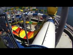 Outdoor Commercial Playground Swimming Pool Fiberglass Water Slide, Kids Fiberglass Water Slide