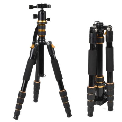 China Wholesale High Quality Aluminum Professional Tripod PORTABLE Q999 Tripod Camera Tripod Travel Monopod 360 Degree Ball Head for sale