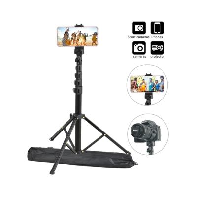 China PORTABLE Phone Tripod Mount 1.6m 360 Degree Phone Holder Portable Shooting Tripod Mount for sale