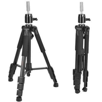 China reliable hardware & Metal Stable Mannequin Tripod Stand Wig Form Tripod Main Stand with Non-slip Base and Hook for Cosmetology Hairdressing Training for sale