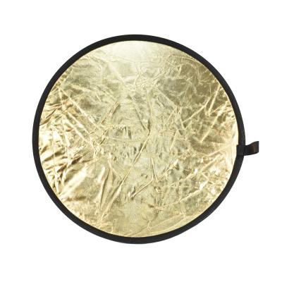 China Flexible & Mini 24 Inch 60cm 2 in 1 (Silver/Gold) Folding Photo Studio Reflector for sale