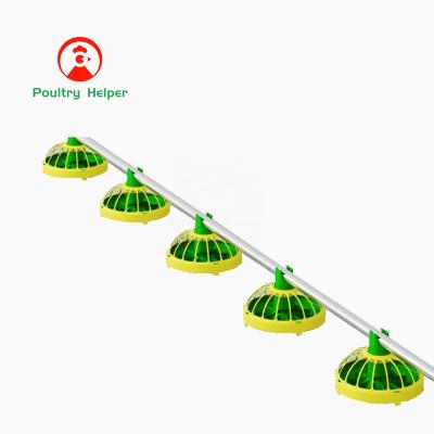 China Fully Automatic Farms Feeding Line Pan Feeder Nipple Drinker Poultry System Farm Equipment For Broiler Chicken Products for sale