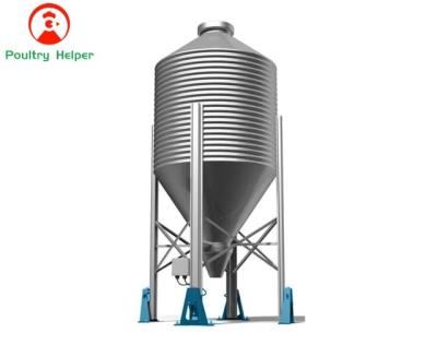 China Farms POULTRY AID Large Capacity Poultry Feed Silo Chicken House Feed Storage Bins for sale