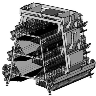 China Automatic Egg Layer Chicken Farms POULTRY AID Cage A Type Cage Farming Poultry Equipment For Laying Hen Farm for sale