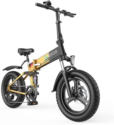 China Acceleration T41 Aluminum Alloy 20 Inch Fat Tire City Bike 25MPH Foldable Electric Bicycle For Adults for sale