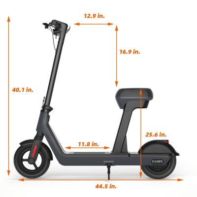 China Fastest Folding Electric Scooter 10 Inch 2 Wheel Unisex Fat Tire Electric Scooter With Seat 250W E Bike Kick Pro Scooter For Adults for sale