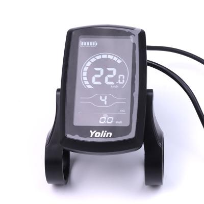 China Yolin YL-80C 36V/48V LCD Display Screen EMC/CE/ROHS Waterproof IP65 Meter Other Electric Bicycle Parts Bike Display 22.2/25.4/31.8mm for sale