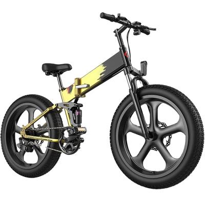 China Aluminum alloy lithium battery 48v fat tire aluminum alloy tire bicycle mountain bike for sale