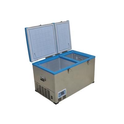 China Wholesale price 12v low noise double door car fridge freezer for camping for sale