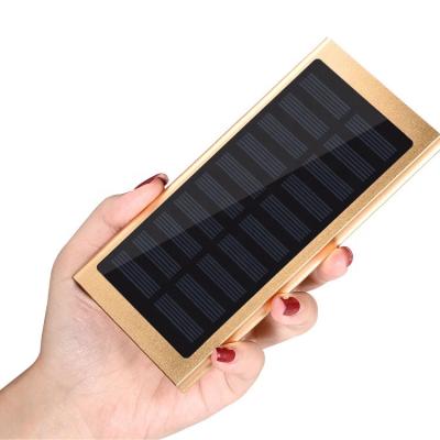 China Mini Waterproof Outdoor Portable Solar Mobile Phone Battery 20000mah Charger Power Bank for sale