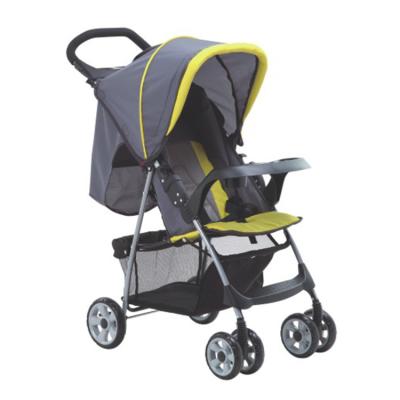 China Hot Selling Lightweight Steel/Plastic/Cloth/Metal Baby Carriage Foldable Steel Travel Stroller for sale