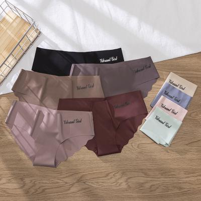 China Hot Selling Ice Silk Women's Panties Underwear Hot Selling Breathable Women's OEM Panties Sexy Picture New for sale