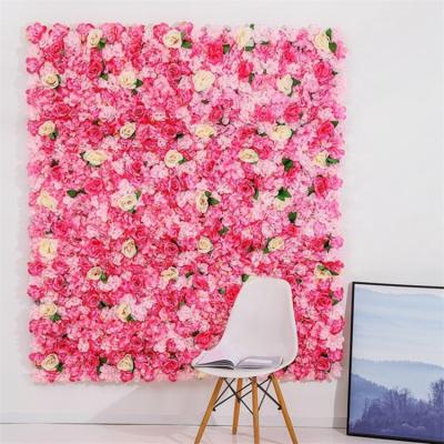 China Silk+plastic Wedding Decor Artificial Wall Item Artificial Arrival Panels Arch Art Backdrop Moss Flower for sale