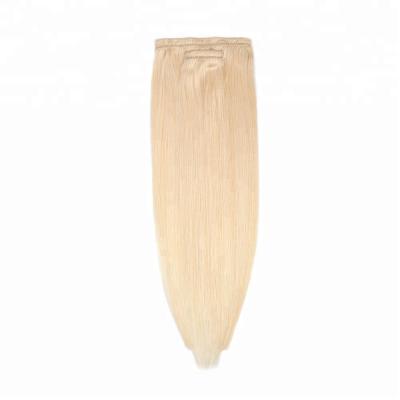 China Wholesale Curly Russian Remy Silk Seam Seamless Human Skin Extensions Loop Weft Clip In Hair Set for sale