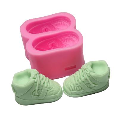 China Sustainable 3D Silicone Shoes Fondant Molds for sale