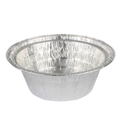 China Ready-to-eat Factory Disposable Bowl Small Round Tray Sizes Roasting Pan Oval Food Packaging Aluminum Foil Box for sale