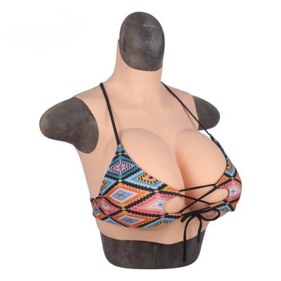 China Large Fake Boobs Natural Feeling Silicone Boobs Crossdresser Realistic Artificial Breasts For Shemale Hindrance Queen for sale