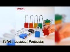 Steel Shackle Safety Lockout Padlocks Anodized Aluminium Compact