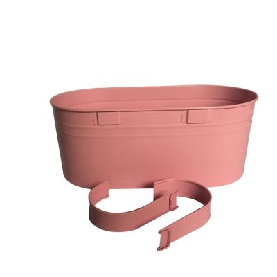 China Viable Colorful Metal Hanging Flower Pot for sale