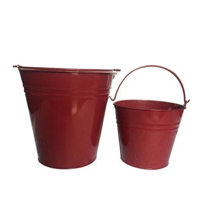 China Sustainable Hot Sale Galvanized Small Bucket Small Metal Bucket for sale