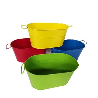 China CLASSIC Powder Coated Metal Garden Pot and Planter for sale