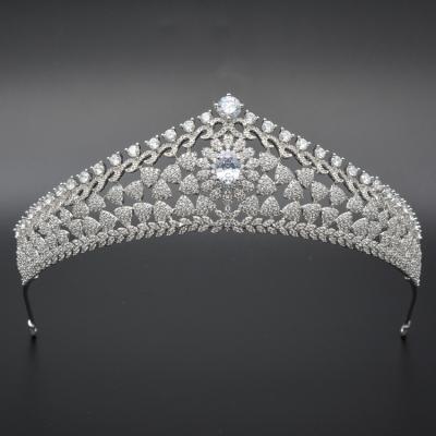 China Enbraveble personalized crown from the world of jewelry miss environmental friendly brass or silver hair accessory wedding tiaras for sale