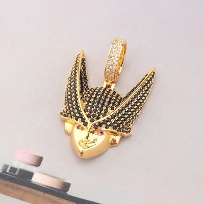 China Long Color Continuing Classic Hip Hop Jewelry Bling Comic Dragon Ball Characters Stance Bandit Pendant for sale