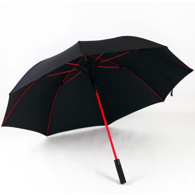 China LED Golf Umbrella Large Color LED Men's Umbrella Golf Umbrella With 7 Color Shaft Changing Torch for sale