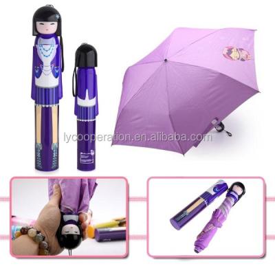 China 190T new design gift umbrella of 2016 nylon fabric, popular Japanese doll umbralla for sale