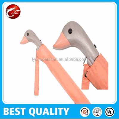 China Nylon Handle Animal Umbrella, Duck Handle Umbrella, Wooden Handle Umbrella for sale