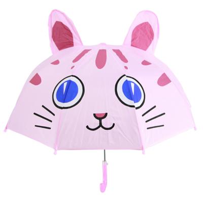 China Creative minimalist cute animation children's umbrella cartoon long-handled 3D ear modeling children's umbrella for children for sale