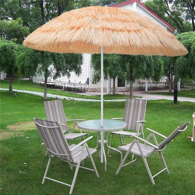 China White Wood Asian Hawaii Straw Umbrella China Hawaii Beach Sun Umbrella Parasol for sale