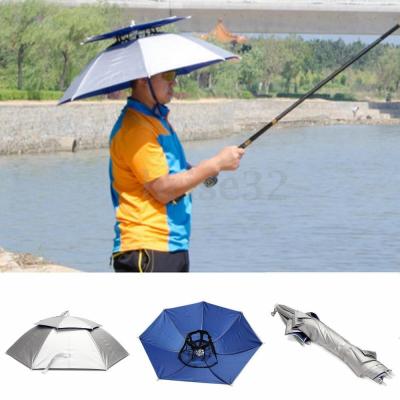 China All In 1 Head Hat New Sun Umbrella Umbrella Golf Fishing Camping Outdoor Headwear Foldable Hat for sale