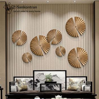 China Handmade Handmade Welding Round Shape Abstract Wall Metal Mural Art For Home Decoration for sale